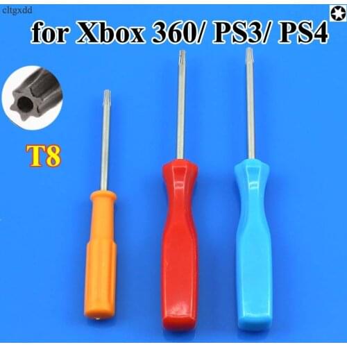 Cltgxdd Security Screwdriver for Xbox 360/ PS3/ PS4 Tamperproof Hole Repairing Opening Tool Screw Driver Torx T8 T10