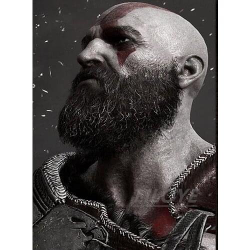 Full Square/Round 5D DIY Diamond Painting God of War Game 3D Embroidery Mosaic Rhinestones Art Stickers Pictures Decor Kit DF495