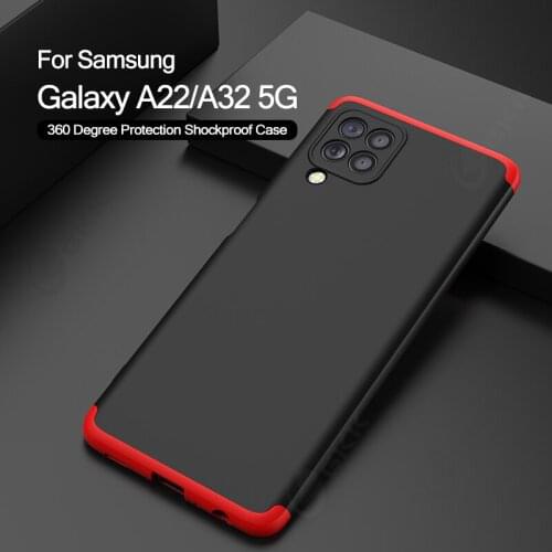 For Samsung Galaxy A22 A32 A52 A72 A42 4G 5G Case Armor 360 Degree Protection Anti-knock Matte Hard Cover Case For Samsung A22