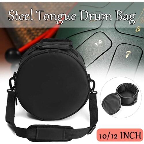 SENRHY Oxford Fabric Steel Tongue Drum Hand Bag Durable Protable Black Bag for Storing Steel Tongue Drum 10 inch 12 inch