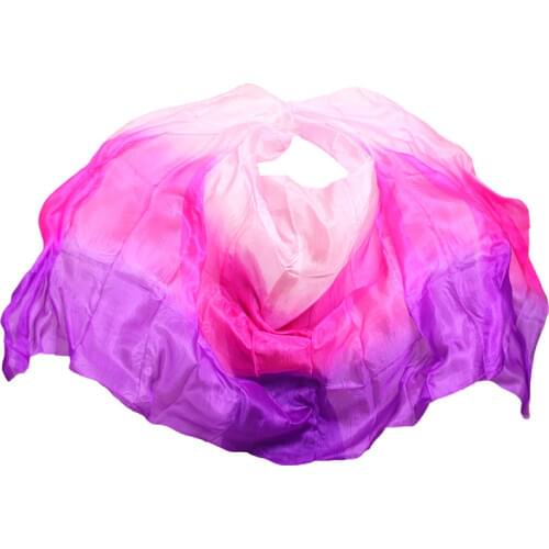 Customized Silk Veils 100% Real Silk Belly Dance Veil Bellydance Accessory Hand Scarf Shawls Belly Dancer Stage Performance Prop