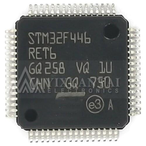 STM32F446RET6 STM32F446【MCU 32-bit ARM Cortex M4 RISC 512KB Flash 2.5V/3.3V Medical 64-Pin LQFP Tray】10pcs/Lot New