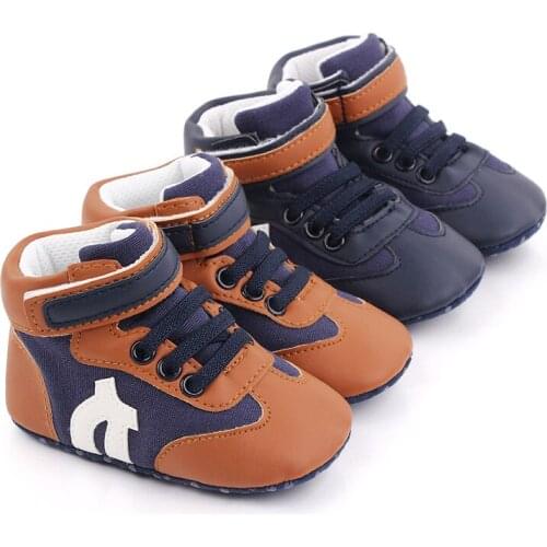 2021 new High-top shoes for men and women baby baby toddler shoes baby shoes soft bottom step elastic band front shoes