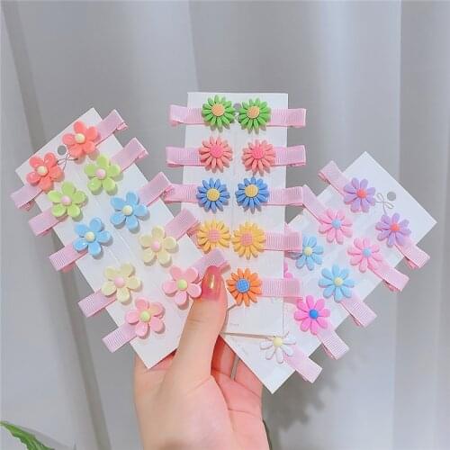 10PCS/Set New Cute Children Hairpin Baby Side Bangs Clip For Cute Girls Headdress Hair Accessories