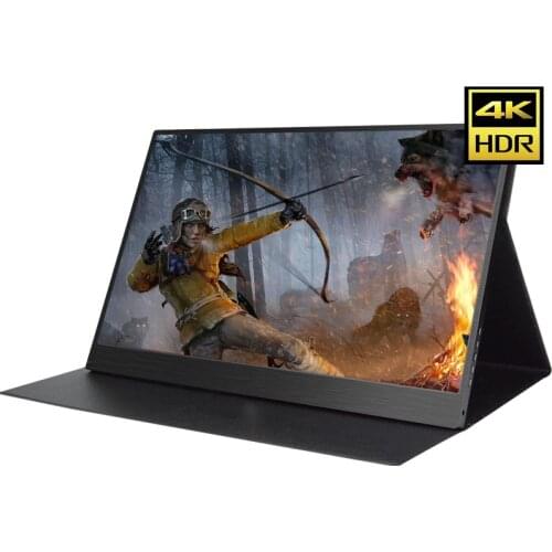 13.3 Inch 4K HDMI DP Portable Monitor 3840 * 2160 HDR IPS Screen For Game Surpport HDCP 2.2 Display For PS4 Pro XBOX One PC