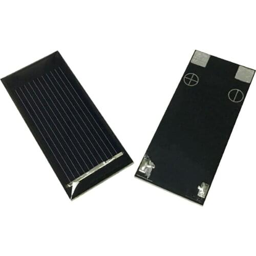 5pcs 0.125W Solar Panel module DIY kit 0.5V 250mA Monocrystalline Mini Battery Cell Portable small motor pump Solar toys panels