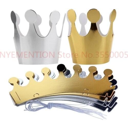 Kids Party Birthday Hat Festive Party Crown Headgear Birthday Party Decor Festive Party Supplies Accessorie 50PCS