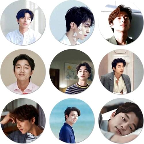 58mm Gong Yoo Lovely Icons Pins Badge Decoration Brooches Metal Badges For Backpack Decoration