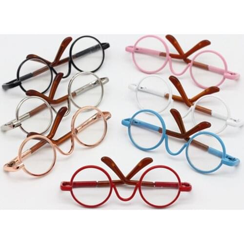 6.5cm The Round Glasses Accessories for 1/3 BJD Dolls and 60cm BJD MSD SD Dolls Sunglasses Dolls & Accessories