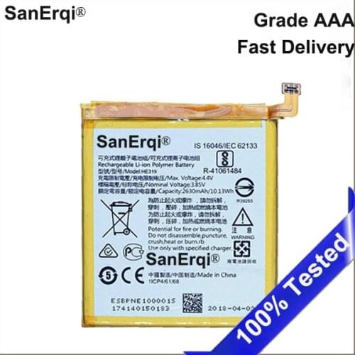 For Nokia HE319 phone battery for Nokia 3 TA-1020 1028 1032 1038 2630mAh Battery