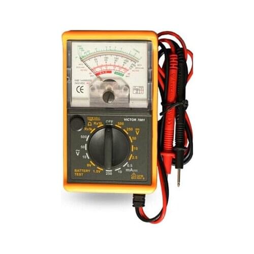 VICTOR 7001 VC7001 Analogue Analog Multimeter Portable Multimeter Electrical Meter Ammeter Voltmeter