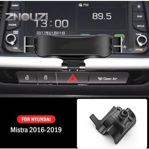 Car Mobile Phone Holder For Hyundai Mistra 2016 2017 2018 2019 Mounts GPS Stand Gravity Navigation Bracket Car Accessories