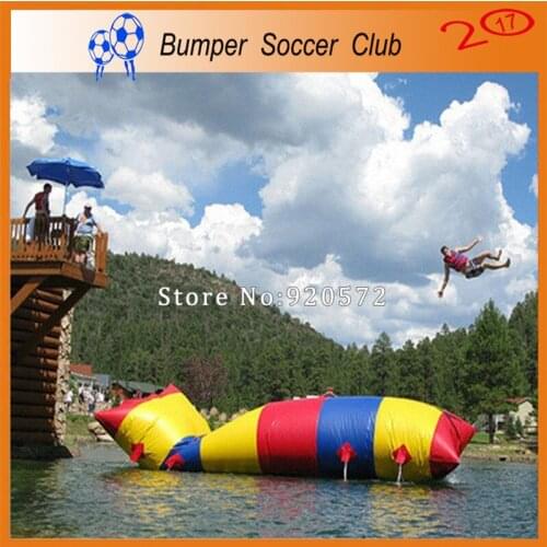 Free Shipping! Free Pump ! Good Price 8x2m Inflatable Water Blob,Aqua Blob Jump ,Water Catapult Blob For Sale