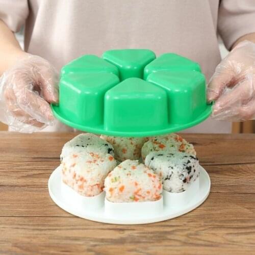 DIY Sushi Mold Onigiri Box Food Press Form Sushi Mold Onigiri Rice Ball Bento Press Maker Mold Household Kitchen Accessories