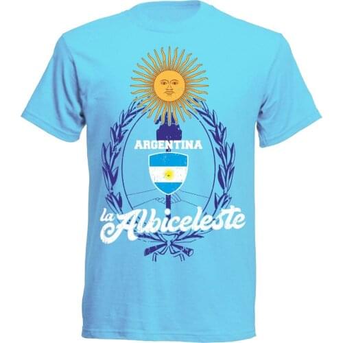 Argentinien T-Shirt Arg Argentina Sky MenS Footballer Legend Soccers Fashion New Top Tees Novelty O-Neck Tops 80S T Shirts