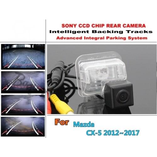 For Mazda CX-5 CX 5 CX5 2012 2013 2014 2015 2016 CCD Night Vision Intelligent Car Parking Camera with Tracks Module Rear Camera