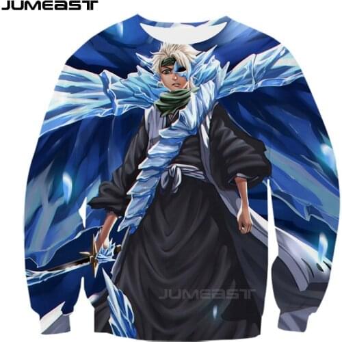 Jumeast Brand Men Women 3D Printed Sweatshirt Cartoon Anime Bleach Long Sleeve Fashion T Shirt Sport Pullover Spring Tops Tees