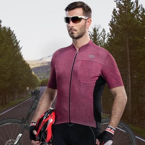 Santic Mens Cycling Jersey Short Sleeve Pro-Fit Breathable Fast Dry UV-proof Breathable S-3XL M6C02091R