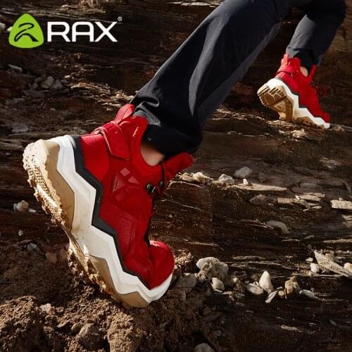 RAX Men Women High Top Hiking Shoes 2019 Durable Waterproof Anti-Slip Outdoor Climbing Trekking Shoes Military Tactical Boots