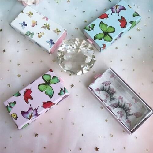 NEW custom logo butterfly square false eyelash packaging box fake 3d mink eyelashes boxes faux cils magnetic case lashes empty