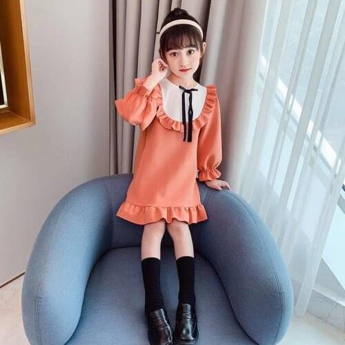 Girl Dress Kids Baby Clothes 2021 Lovely Spring Summer Toddler Outwear Prom Party Uniform Dresses Cotton Children Clothing