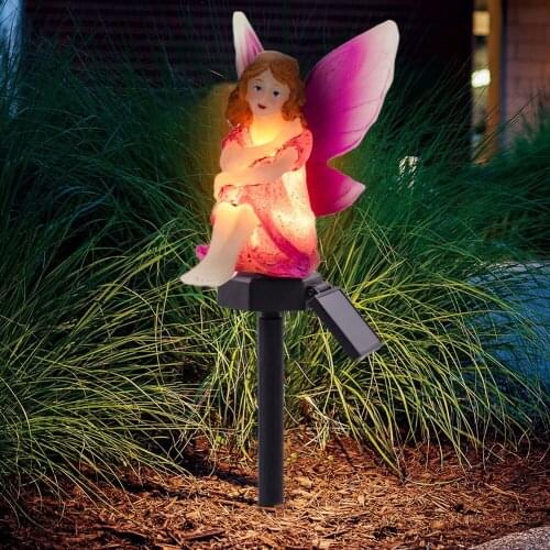 LED solar flower fairy lamp outdoor waterproof elf lamp lawn betting lamp home garden courtyard holiday decoration yard art