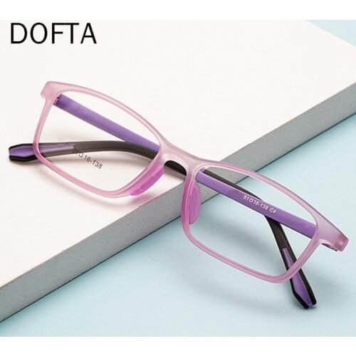 DOFTA Ultralight TR90 Optical Glasses Frame Men 8-18 Old Young Student Fashion Women Square Myopia Prescription Eyeglasses 5358