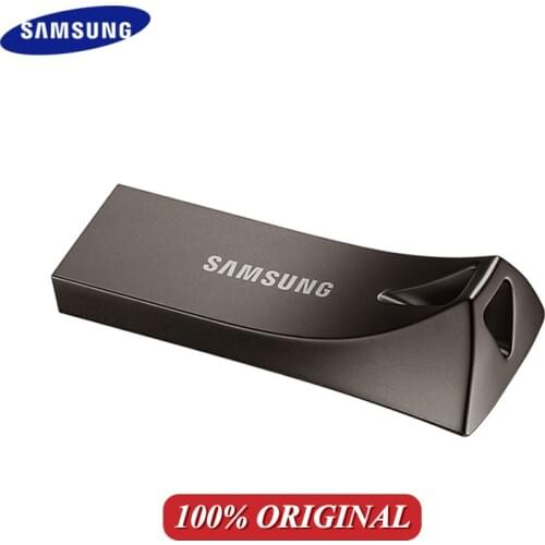Original SAMSUNG USB Flash Drive U Disk 32GB 64GB 128GB 256GB USB 3.1 Metal Mini Pen Drive Dark Gray Bar Pendrive Storage Device