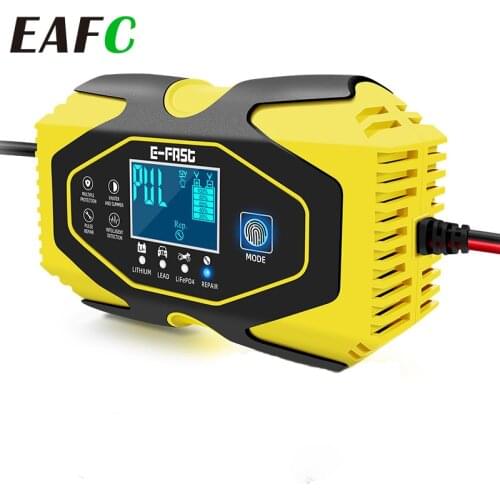 Car Battery Charger 12V/6A 24V/3A 7-Stage Automatic Charging Smart Chargers for Automotive Starting Auxiliary car accessories