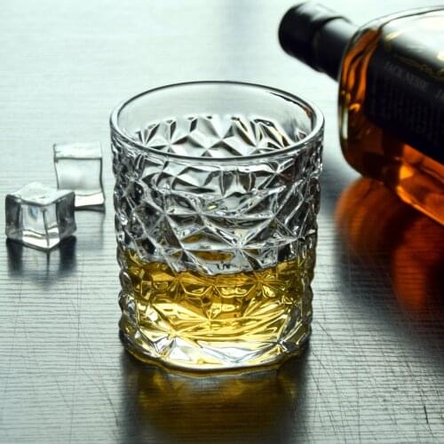 2 Pcs/lot classical transparent fashion whiskey wine glass party pub wine drinking glass cups 0901-60