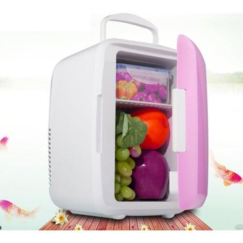 4L Refrigerator Freezer Heater Mini Car Fridge Cooler Warmer Electric Fridge Portable Icebox Travel Refrigerator Home Appliances