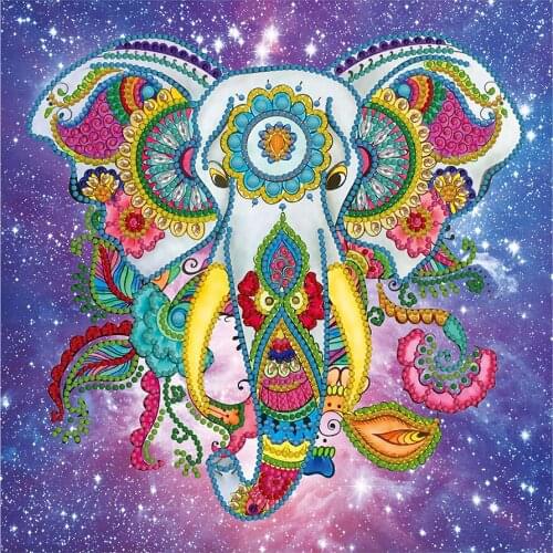 5D Luminous Diamond Painting Special Shaped Rhinestone Animal DIY Elephant Diamond Mosaic Embroidery Cross Stitch Home Decor