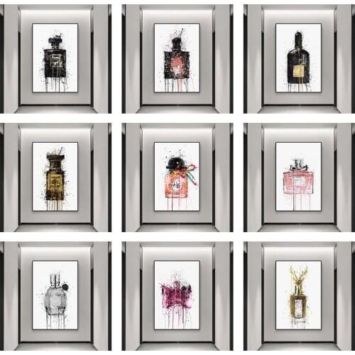 Abstract Graffiti Perfume Poster Canvas Painting Picture Print Cuadros Art Decoration Mural Home Living Room Wall Decor No fram