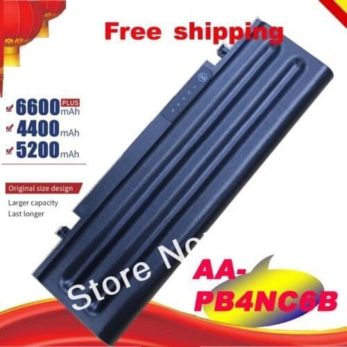 7800mAh 9 Cells Battery AA-PB2NC6B for samsung R560 Q210 R40 R45 R510 R60 R610 R65 R70 R700 R710 X360 X460 X60 Free shipping