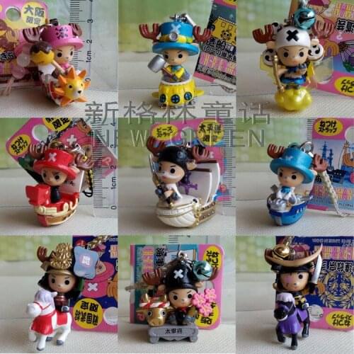 BANDAI One Piece Action Figure Genuine Limited Cute Chopper Pendant Mobile Phone Gacha Rare Model Pendant Toy