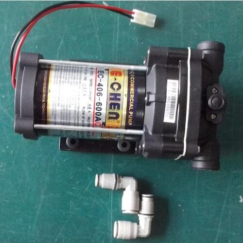 Booster pump for reverse osmosis water filter