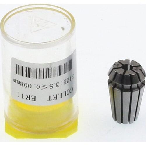 ER11-3.5. ER Collet. Accuracy: 0.008mm. Gripping tool. Collet. CNC Collet. Very high accuracy. Clamping range: 3.0-3.5. ER11-3.5