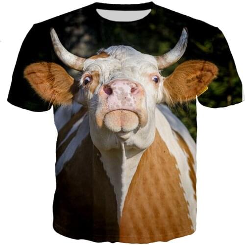 Cow T Shirt Men/women 3D Printed T-shirts Casual Harajuku Style HIP Hop Tshirt Streetwear Tops Dropshipping