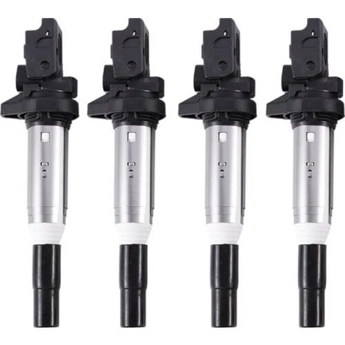 Ignition Coils (Set of 4) 12137575010 12138616153 12137594596 UF667 for BMW Mini Cooper