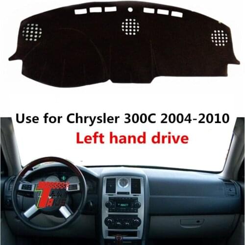 TAIJS Factory Simple Anti UV Polyester Fibre Car Dashboard Cover For Chrysler 300C 2004 2005 2006 07 08 09 10 Left Hand Drive