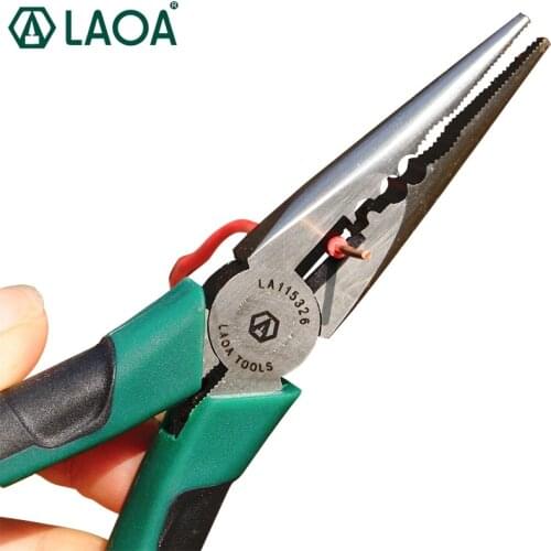 LAOA 6" Fishing pliers Multi-function Long Nose Pliers Needle nose Pliers
