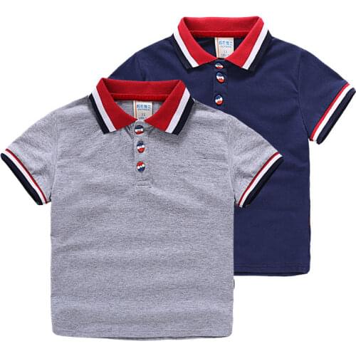Hot Sale 100% Cotton Summer Baby Boys High Quality Clothes Short Sleeve Kids Brand Shirt Children Boys Polo Shirts