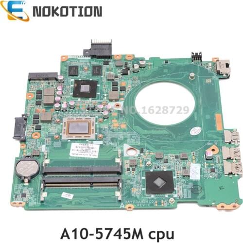 NOKOTION For HP Pavilion 14Z-V000 14Z series laptop motherboard 763554-001 763554-501 A10-5745M CPU DDR3 full test