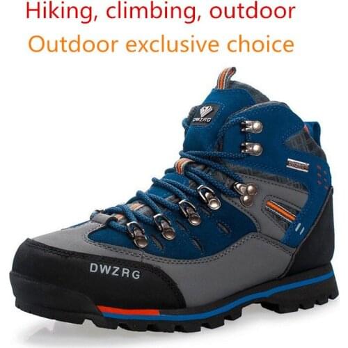 Men Winter Hiking Boots High Quality for Outdoor Trail Non Slip Sport Snow Shoes Climbing Mountain Hunting Walking Sneakers