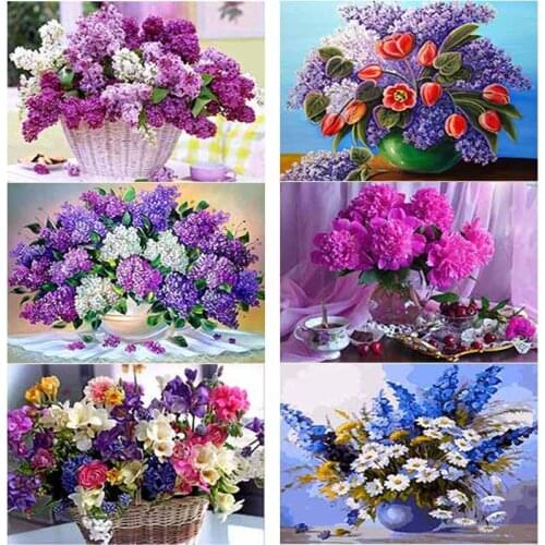 New 5D DIY Diamond Painting Scenery Cross Stitch Flower Diamond Embroidery Crafts Full Square Round Drill Home Decor Art Gift