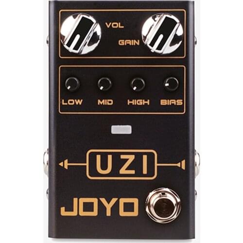 JOYO UZI Distortion Guitar Effect Pedal With Bias Knob for Heavy Metal Music True Bypass Full Metal Shell Guitar Accessories