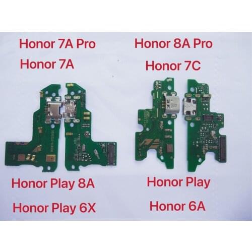 Charging Port Connector Board Parts Flex Cable With Microphone Mic For Huawei Honor Play 8A 7A 7C 7X 7S 6A 6C 6X 5C Pro