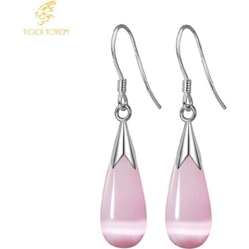 Lovely gift Fashion popular color top quality pink white Dangle earring women water dropshipping earring Jewelry width 7mm