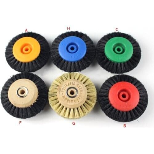 1PCS White Black Bristle Brush Polishing Wheel Brush for Polishing Tool Accessories Abrasive Brushes