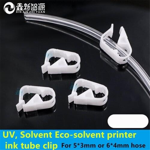 Inkjet printer Ink tube clamps for Epson Allwin Xuli XP600 eco solvent printer UV ink tube pliers hose clip ciss ink pipe clip